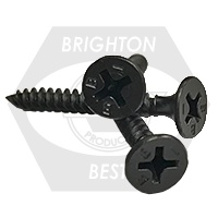 Picture of Brighton Best 634240 #8X3" Bugle Head Phil,Hi-Lo Thread Proferred Drywall Screws Black Phosphated